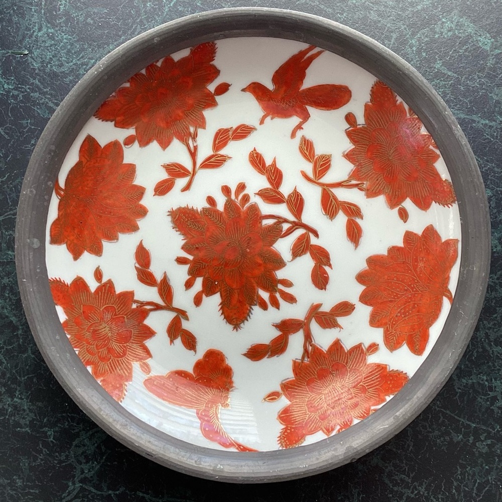 Neiman Marcus Lead & Porcelain Bowl